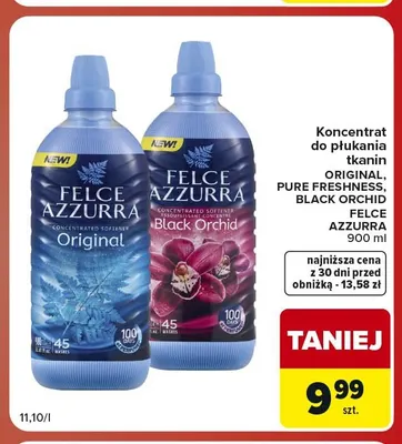 Koncentrat do płukania tkanin Black Orchid Felce Azzurra promocja w Carrefour Market