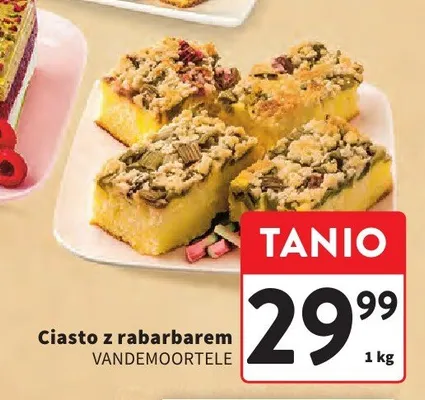 Ciasto z rabarbarem Vandemoortele promocja w Intermarche