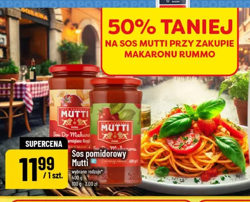 Sos pomidorowy Mutti promocja w POLOmarket