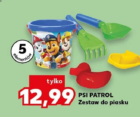 Zestaw do piasku Psi Patrol promocja w Kaufland