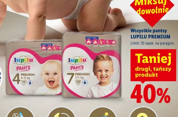 Pantsy Lupilu Premium promocja w Lidl