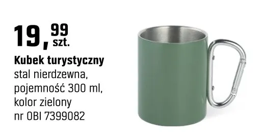 Kubek turystyczny promocja w OBI