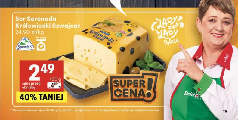 Ser Królewiecki Szwajcar Serenada promocja w Delikatesy Centrum