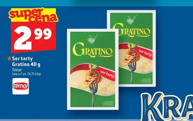 Ser tarty Gratino Temar promocja w TOPAZ