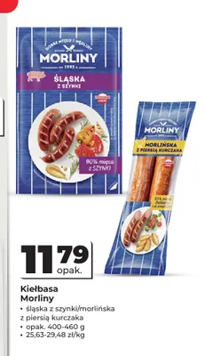 Kiełbasa morlińska z piersią kurczaka Morliny promocja w Odido