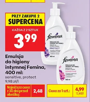 Emulsja do higieny intymnej protect 400ml promocja w Biedronka