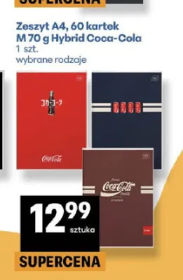 Zeszyt A4 60 kartek M 70 g Hybrid Coca-Cola promocja w Delikatesy Centrum