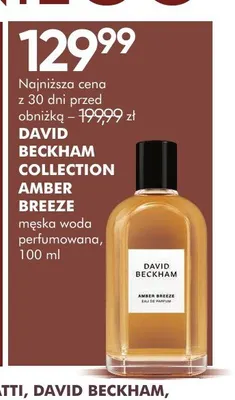 Woda perfumowana męska David Beckham Collection Amber Breeze promocja w Super-Pharm