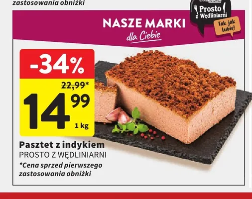 Pasztet z indykiem Prosto z Wędliniarni promocja w Intermarche