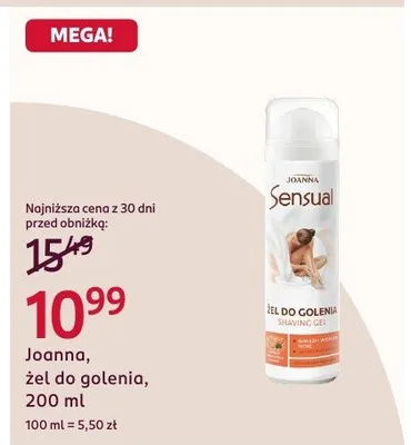 Żel do golenia promocja w Rossmann