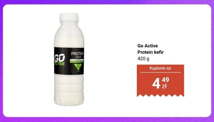 Kefir Go Active Protein promocja w Biedronka