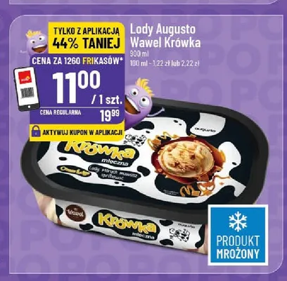 Lody Augusto Wawel Krówka Mleczna promocja w POLOmarket