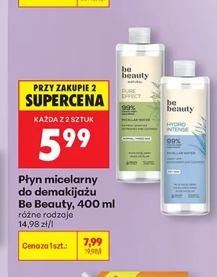 Płyn micelarny do demakijażu Be Beauty promocja w Biedronka