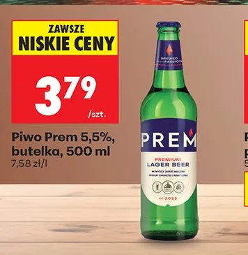 Piwo Prem 5,5% promocja w Biedronka