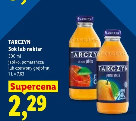 Nektar Tarczyn czerwony grejpfrut promocja w Lidl