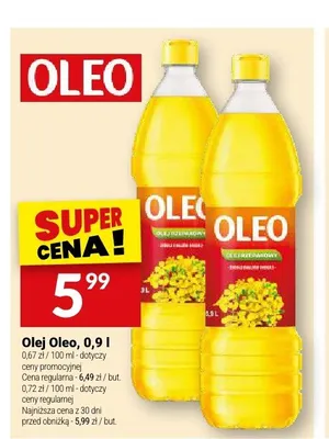 Olej rzepakowy Oleo promocja w Twój Market