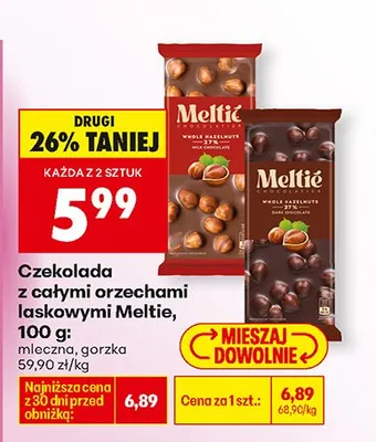 Czekolada gorzka z całymi orzechami laskowymi promocja w Biedronka