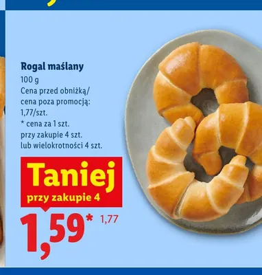 Rogal maślany Piekarnia Lidla promocja w Lidl