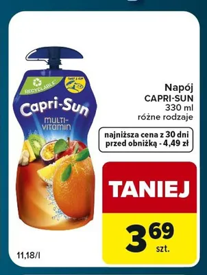 Napój Capri-Sun promocja w Globi