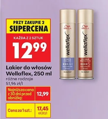 Lakier do włosów różne rodzaje promocja w Biedronka