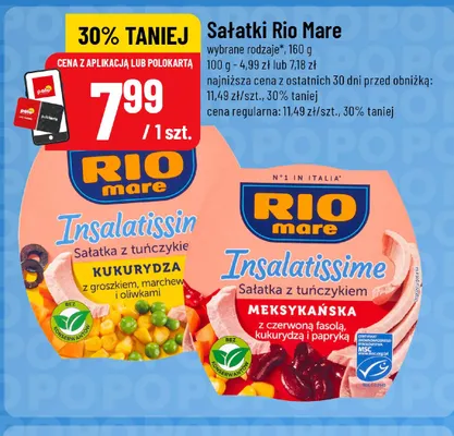 Sałatka z tuńczykiem Rio Mare Insalatissime Meksykańska promocja w POLOmarket
