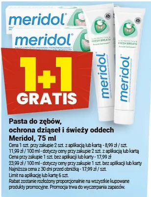 Pasta do zębów, ochrona dziąseł i świeży oddech promocja w Twój Market