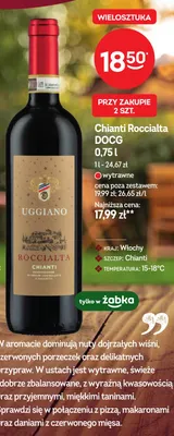Wino czerwone Chianti Roccialta DOCG wytrawne promocja w Żabka