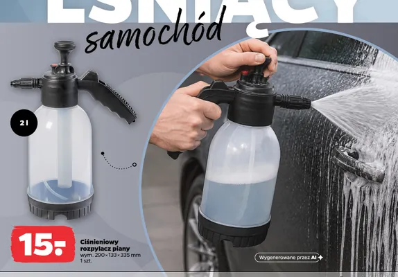 Ciśnieniowy rozpylacz piany 2 l promocja w Netto