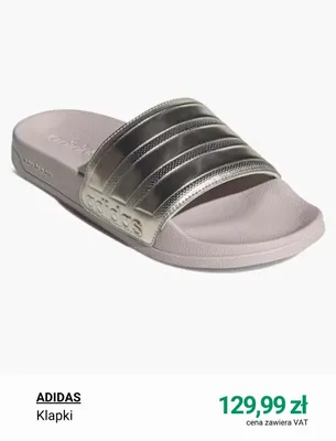 Klapki Adidas promocja w Deichmann