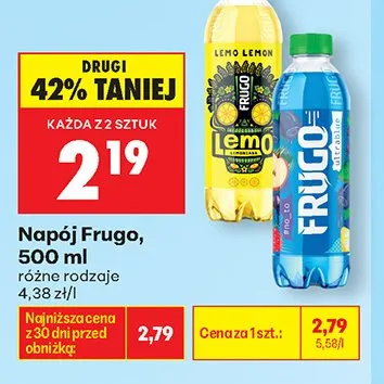 Napój Frugo Ultrablue promocja w Biedronka