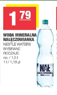 Woda mineralna Nałęczowianka promocja w SPAR