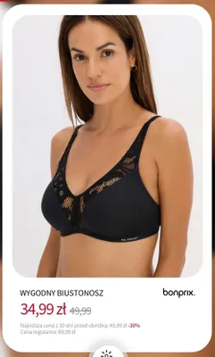 Wygodny biustonosz Bonprix promocja w bonprix