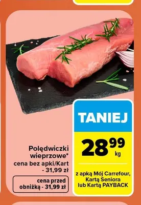 Polędwiczki wieprzowe promocja w Carrefour
