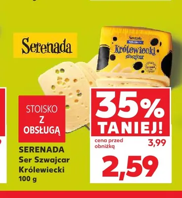 Ser Szwajcar Królewiecki Serenada promocja w Kaufland