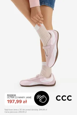Buty damskie Reebok Ultra Lo Mary Jane promocja w CCC