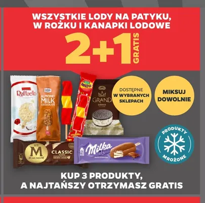 Lody na patyku Magnum promocja w Netto
