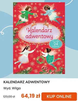 Kalendarz adwentowy Wilga promocja w taniaksiazka.pl