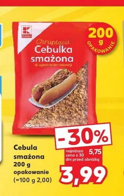 Cebula smażona K-Classic promocja w Kaufland