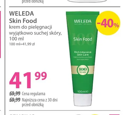 Skin Food krem do pielęgnacji wyjątkowo suchej skóry Weleda promocja w Hebe
