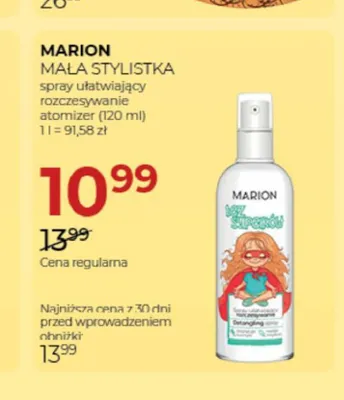Spray ułatwiający rozczesywanie Marion Mała Stylistka promocja w Drogerie Jawa