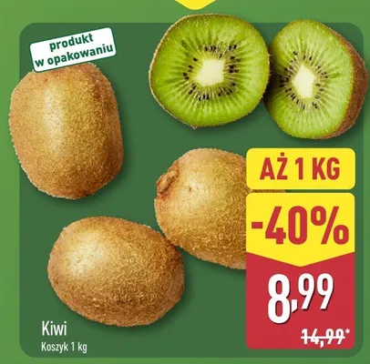 Kiwi koszyk 1 kg promocja w Aldi