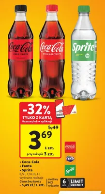 Napój gazowany Sprite promocja w Intermarche