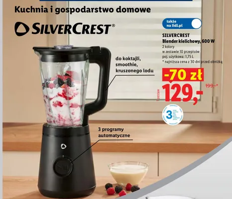 Blender kielichowy Silvercrest promocja w Lidl