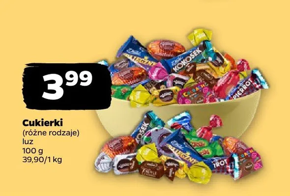 Cukierki (różne rodzaje) promocja w Netto
