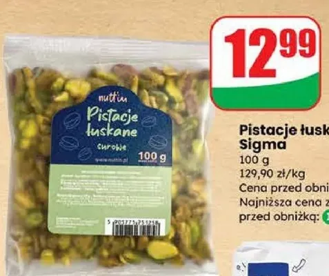 Pistacje łuskane surowe promocja w Dino