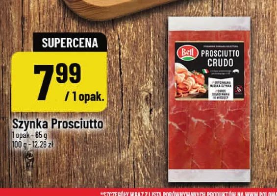 Szynka Prosciutto Crudo Bell promocja w POLOmarket