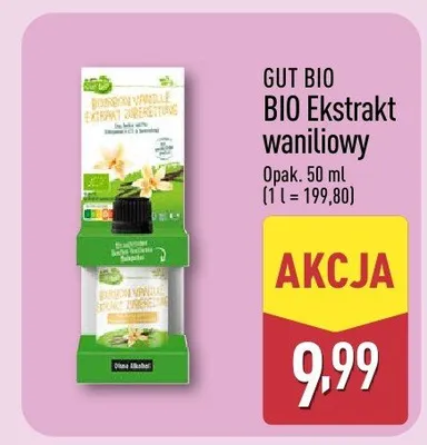 Ekstrakt waniliowy Gut Bio promocja w Aldi