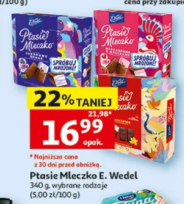 Ptasie Mleczko czekoladowe E. Wedel promocja w Auchan