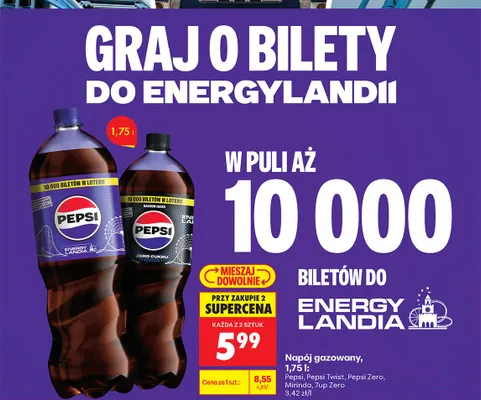 Napój gazowany 7up Zero 1,75l promocja w Biedronka