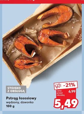 Pstrąg łososiowy wędzony dzwonko Kaufland promocja w Kaufland